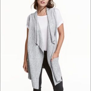 Knit long vest